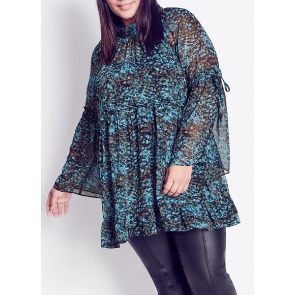 Arna York Collection Women’s TOP CAMILLE PRT Multicolor Size 20 NWT - Picture 2 of 9